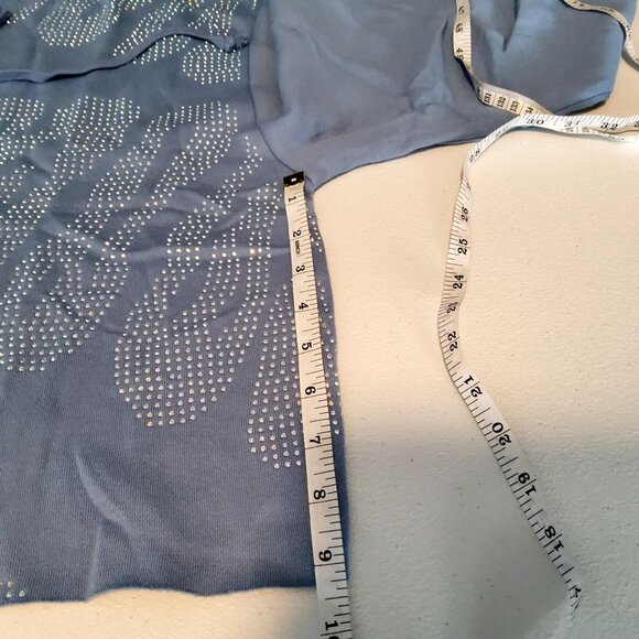 Wild Fable Blue Hoodie With Rhinestones Embellishment Size M Cotton/Polyester - Picture 5 of 12